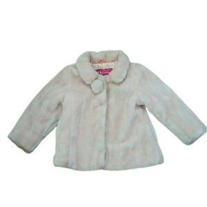 Hemisphere Pink Faux Fur Coat